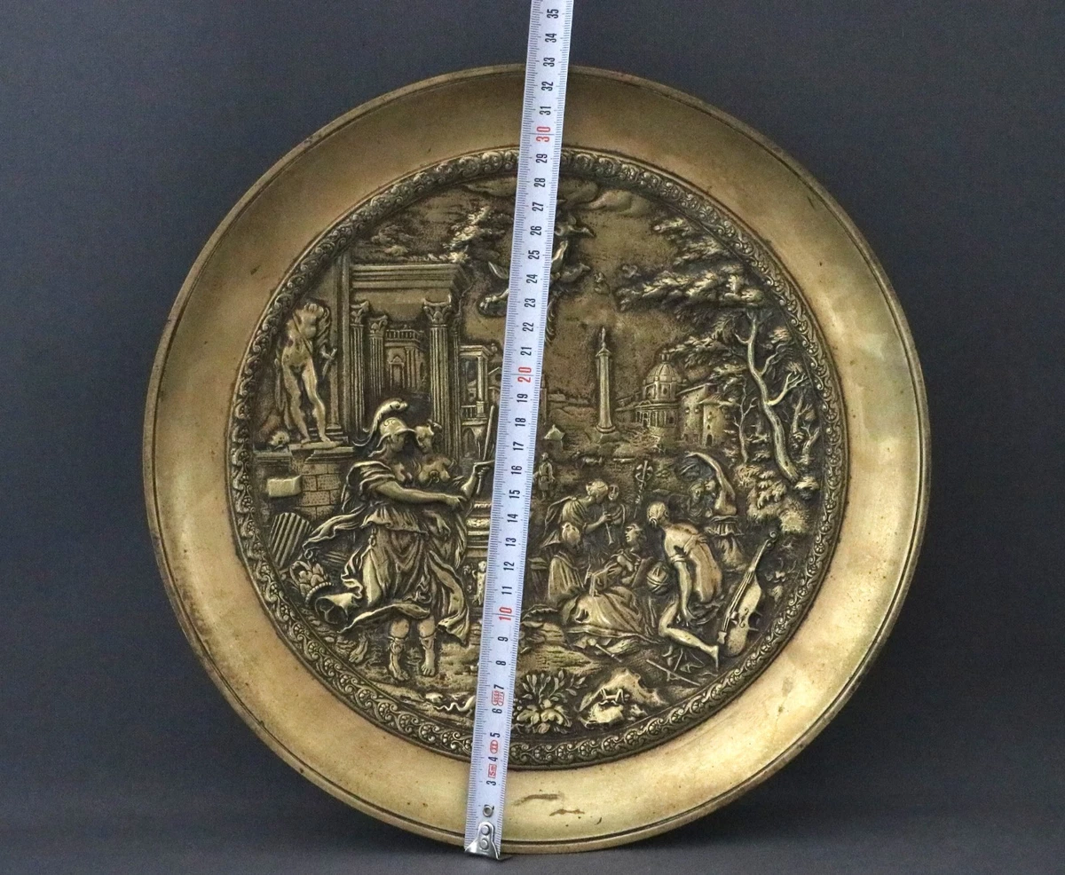 End 19th century/Hans J. Bayr (after)/Germany/Allegory of Arts/bronze plate
