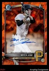 2025 Bowman Chrome Sapphire Prospect Orange Mitch Jebb 1ST ROOKIE AUTO 18/25