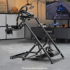 Marada Foldable Racing Steering Wheel Stand with Seat Slot Fit For Logitech G923