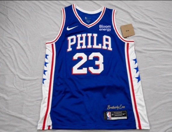 2026 Lebron James Philadelphia 76ers #23 Jersey Blue Size Large