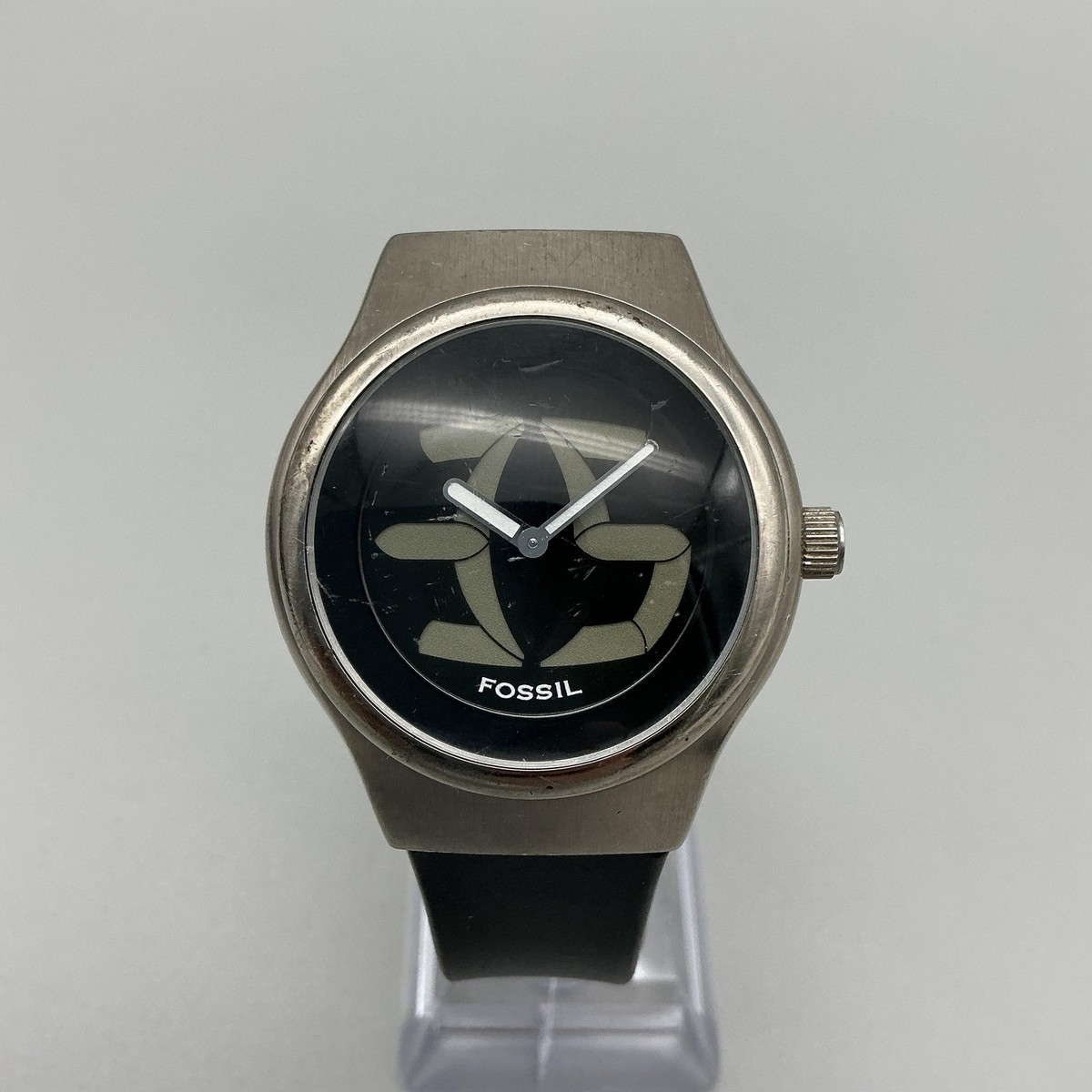 Fossil Big Tic Sport Line JR-7846 Mens Watch 37mm Silver Tone
