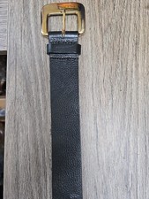 Cintura donna ZARA fibbia oro nera lunghezza 33" larghezza 1,5"