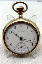 ELGIN POCKET WATCH, 18S, 17J, GRADE 5, VINTAGE 1909, GF CASE, SERVICED