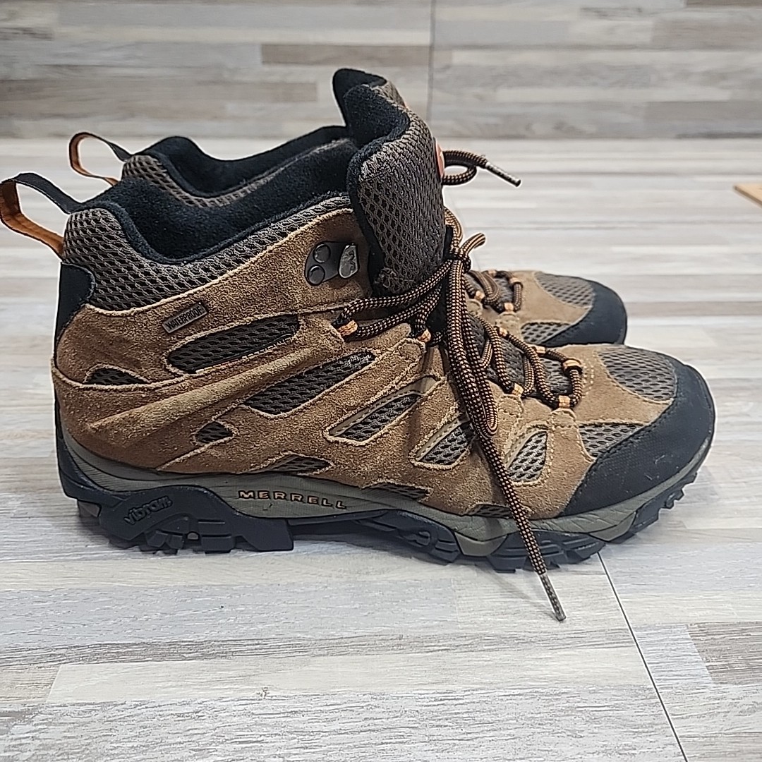 Merrell Uomo Moab Stivali da Escursionismo Impermeabili Taglia 11.5 Mid Trail Scarpa Terra J88623