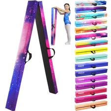 8FT Folding Balance Beam -Gymnastics Floor Beam - Gymnastics Equipment- Anti-...