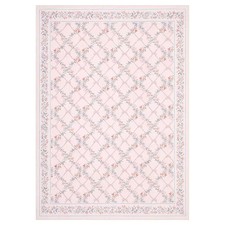8'x10' Modern Boho Farmhouse Bedroom Living Room Rugs, Floral Leaf Print Non