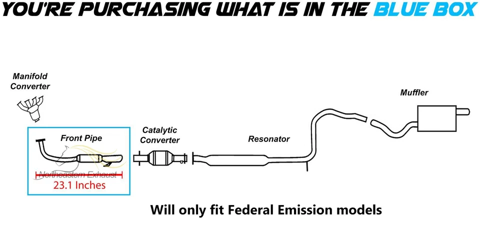 Tubo delantero de ajuste directo compatible con: 1996-1998 Saturn S Series SC2 SL2 SW2 1,9 L DOHC Foto 2 de 4