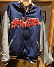 Starter Cleveland Indians MLB Jacket XXL Blue Gray Red White Baseball