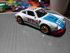 2018 Hot Wheels #235 Nightburnerz 10/10 '71 PORSCHE 911 White w/Gold 5 Spokes
