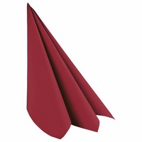 800X Servietten Airlaid 40X40Cm 1/4 -Falz StoffäHnlich Hochwertig Bordeaux