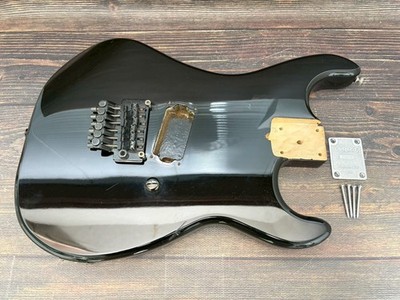 80s KRAMER LK-1B Body Black 1H w/Plate and Original Bridge Made in Japan