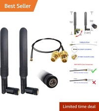 8dBi Omni-Directional WiFi Antenna  U.FL Connector Set for Enhanced Performance