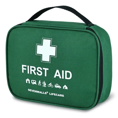 SEVENWALLS 220 PCS FIRST AID KIT MEDICAL EMERGENCY BAG HOME TRAVEL HOLIDAYS CAR WORKPLACE