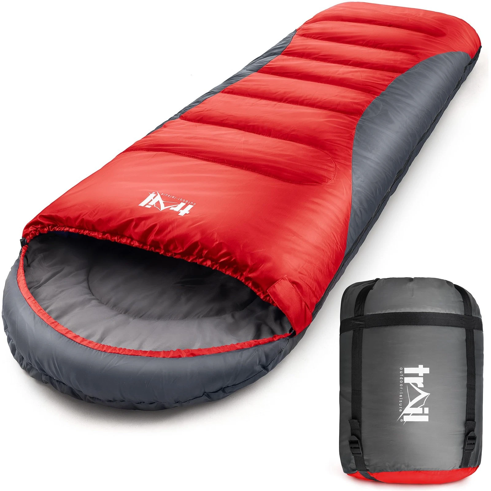Trail Alpine 400 Hooded Sleeping Bag 400gsm for 4 Season Winter Camping