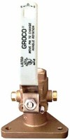 "Groco Fbv 750 Tri-Flange Seacock 3/4 \" Nps X Npt Bronze Water Ventil Boot Marine"