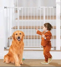 Keny 36" Extra Tall Baby Gate for Stairs, 29"-42.5" Wide Auto Close Dog Gate