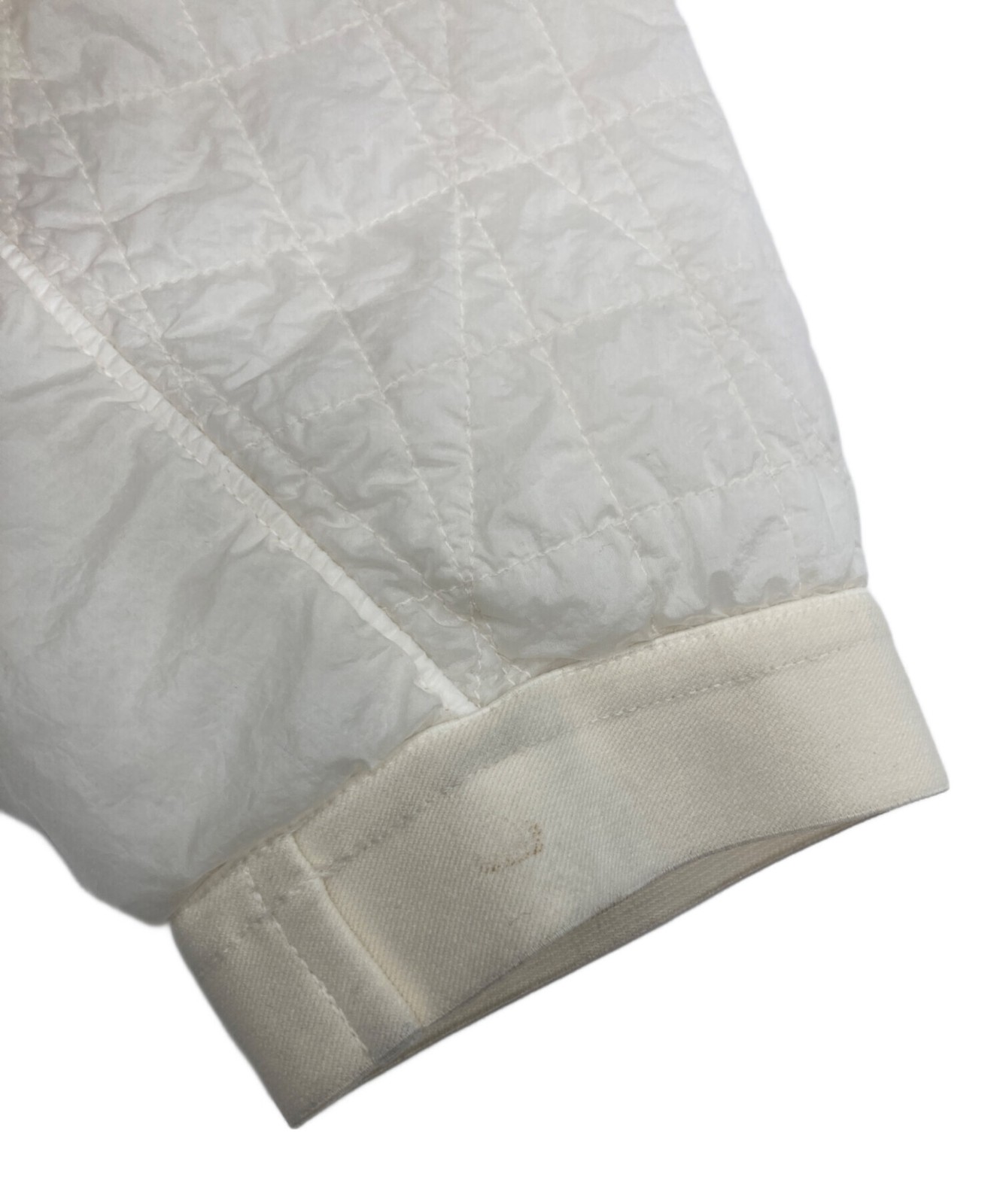 STONE ISLAND/ Crinkle reps quilted nylon stretch jacket/ white/ size M thumbnail 5