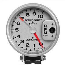 Auto Meter Silver Tachometer 5 Pedestal Mount