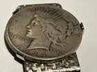 1924 peace silver dollar With Stainless Steal Money Clip