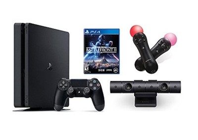 PlayStation 4 Slim 1TB Console Bundle: PS4 Slim Star Wars Battlefront II Video