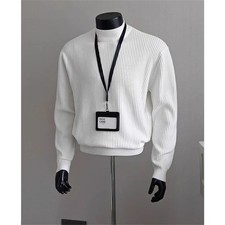 Men's Crew Neck Sweater Casual Knitted Pullover Warm Sweaters