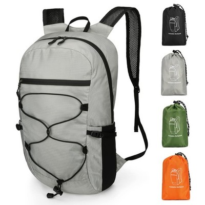 Small Nylon Hiking Backpack for Men Women, Ultralight Collapsible Backpack fo...