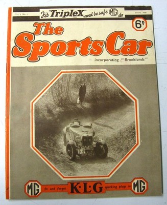 THE SPORTS CAR MG House Magazine Vol2 No1 JAN 1936 Experts Discuss Supercharging