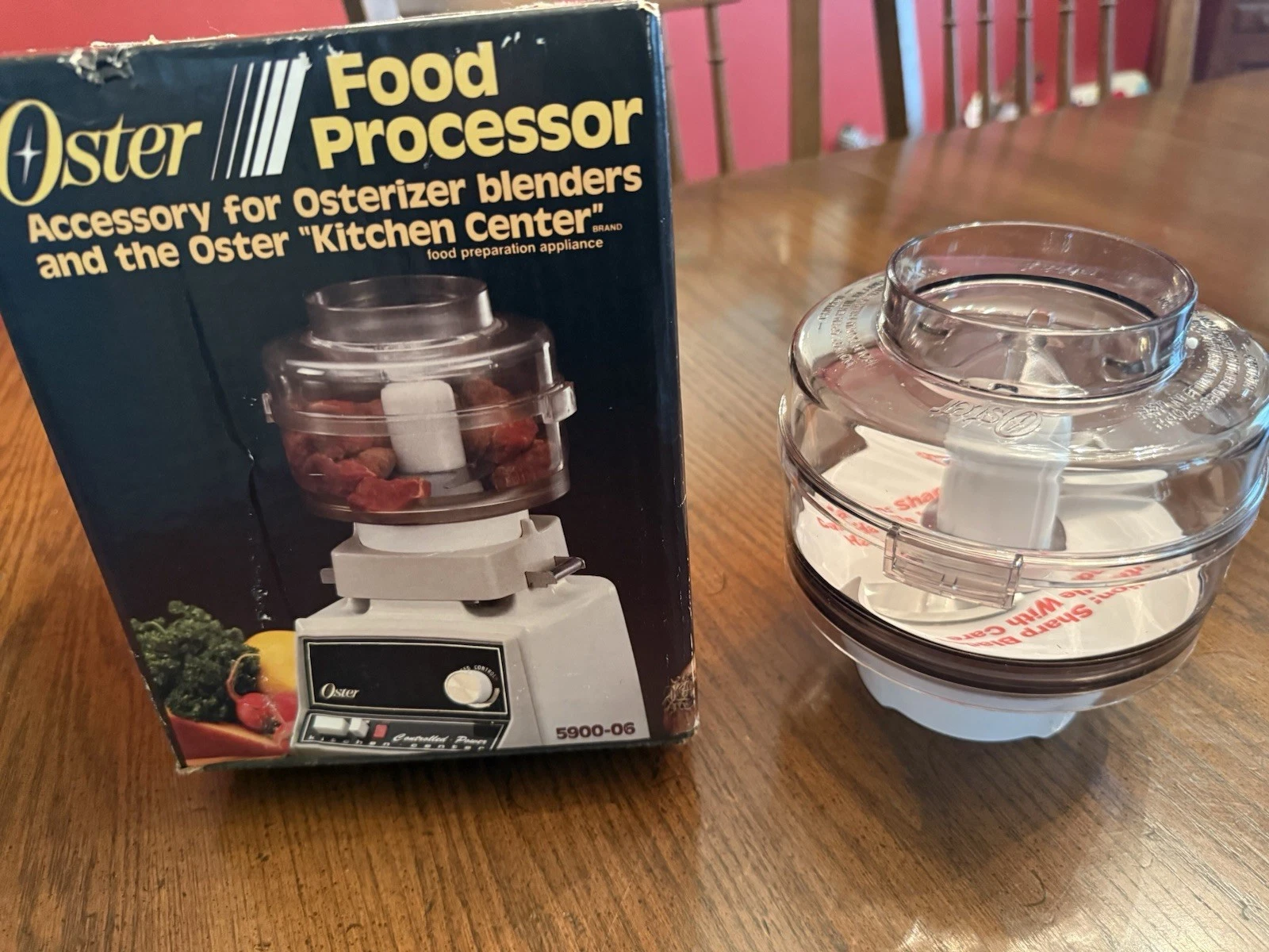 Vintage new Oster Food Processor Accessory for Oster Blender Model 5900-06 w/box