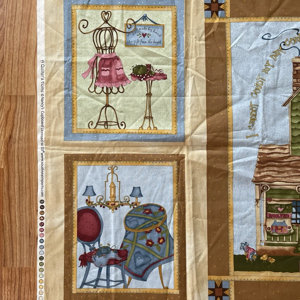 A Quilter’s 家用缝纫机猫篮屋面板南希橱柜 — 第 2/4 张图片