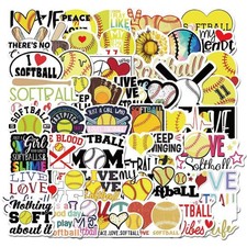 50PCS Softball Stickers, Sports Stickers for ...