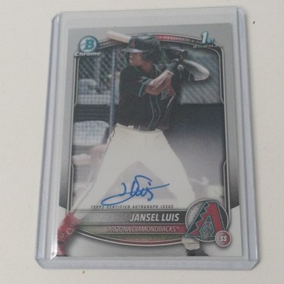 Topps 2025 Bowman Chrome 1st Bowman Jansel Luis Autograph Arizona Diamondbacks