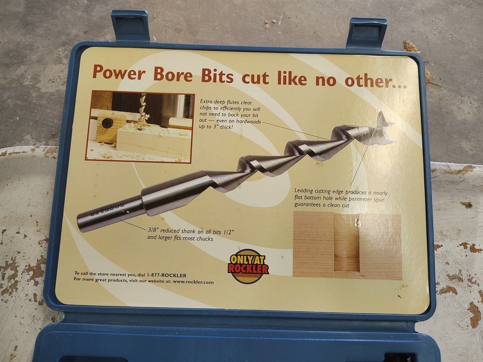 Rockler 9 Power Bore Bit Set | eBay