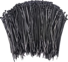 1000 Pcs Zip Ties 6 Inch Self-Locking Nylon Cable Ties Premium Heavy Duty Black