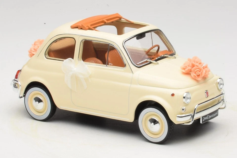 187780 Fiat 500 L Ivory Wedding Gift Norev 1:18 - Immagine 4 di 4