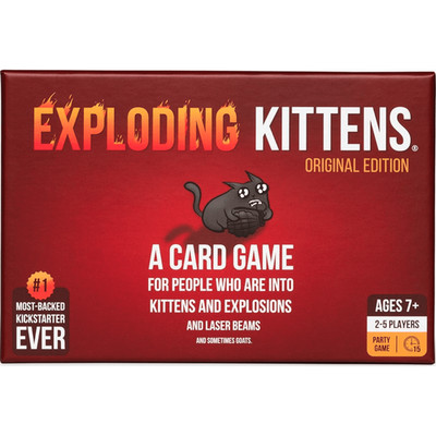 Exploding Kittens Original Edition Card Game 56 Cards 2-5 Players Ages 7+
