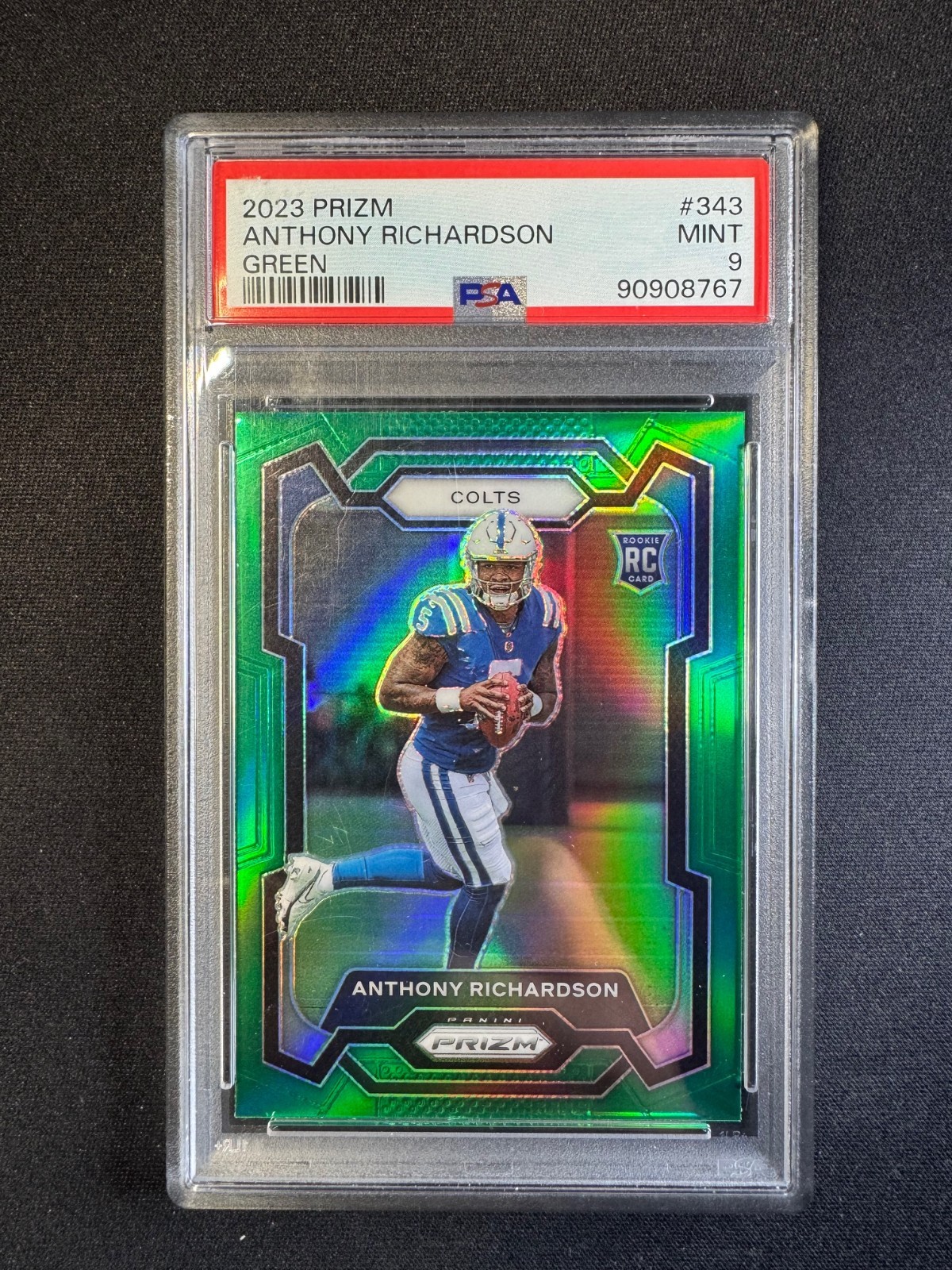 Anthony Richardson Panini Prizm #343 Green