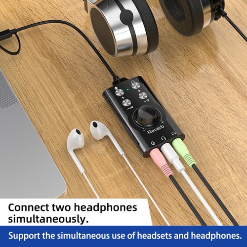 USB USB C Sound Card 7 1 Surround Sound Audio Adapter for PC and Laptops - Photo 2/17