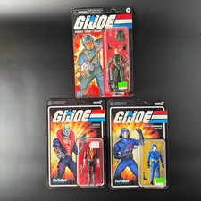 Super7 ReAction G.I. Joe COBRA COMMANDER  Destro & Grunt - 3.75  Action Figure
