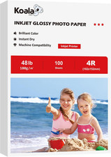 Koala Glossy Inkjet Photo Paper 4X6 Inches 48Lb 100 Sheets