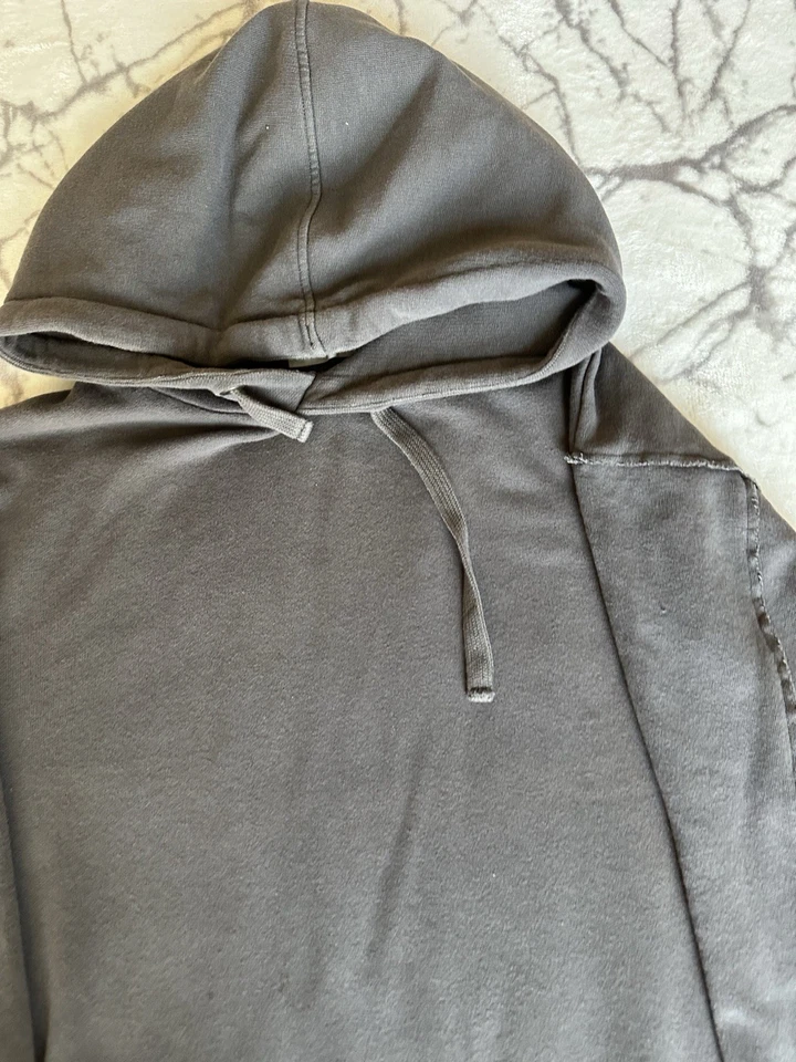 Sudadera con capucha para mujer Vince gris claro talla S, rústica, algodón, urbana Foto 3 de 4