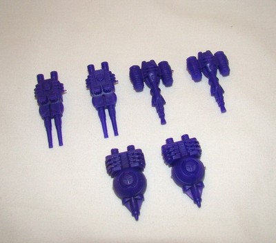 1984 STARRIORS ~ (6) GUNS ~ DEADEYE ~ TWINHORN ~ TOMY VINTAGE PARTS LOT