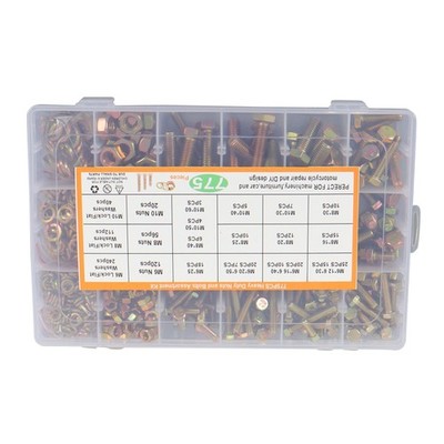 LABLT 775-pieces M6 M8 M10 metric bolt and nut classification kit alloy steel