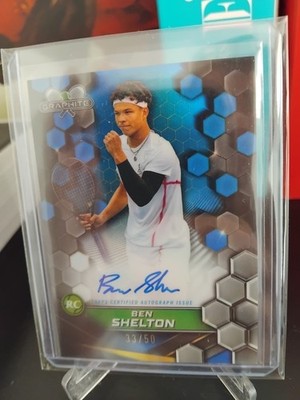 Ben Shelton RC Auto ON Card Topps 2024 Graphite Signatures GS-BSN 33/50 Tennis