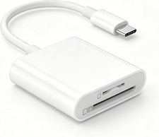 USB C SD Card Reader SD and Micro SD Memory Card Adapters for iPhone 15 16 17 iP