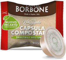 Don Carlo Compostable Capsules, Red Coffee Blend - 50 Capsules - Compatible with 0.30 per lighter