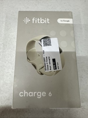 Fitbit Charge 6 Porcelain/Silver - New Tracker - Open Box / Damaged Packaging