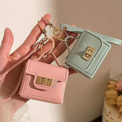 Creative Mini Coin Bag Keychain Money Change Purse Earphone Storage Bag Pendant