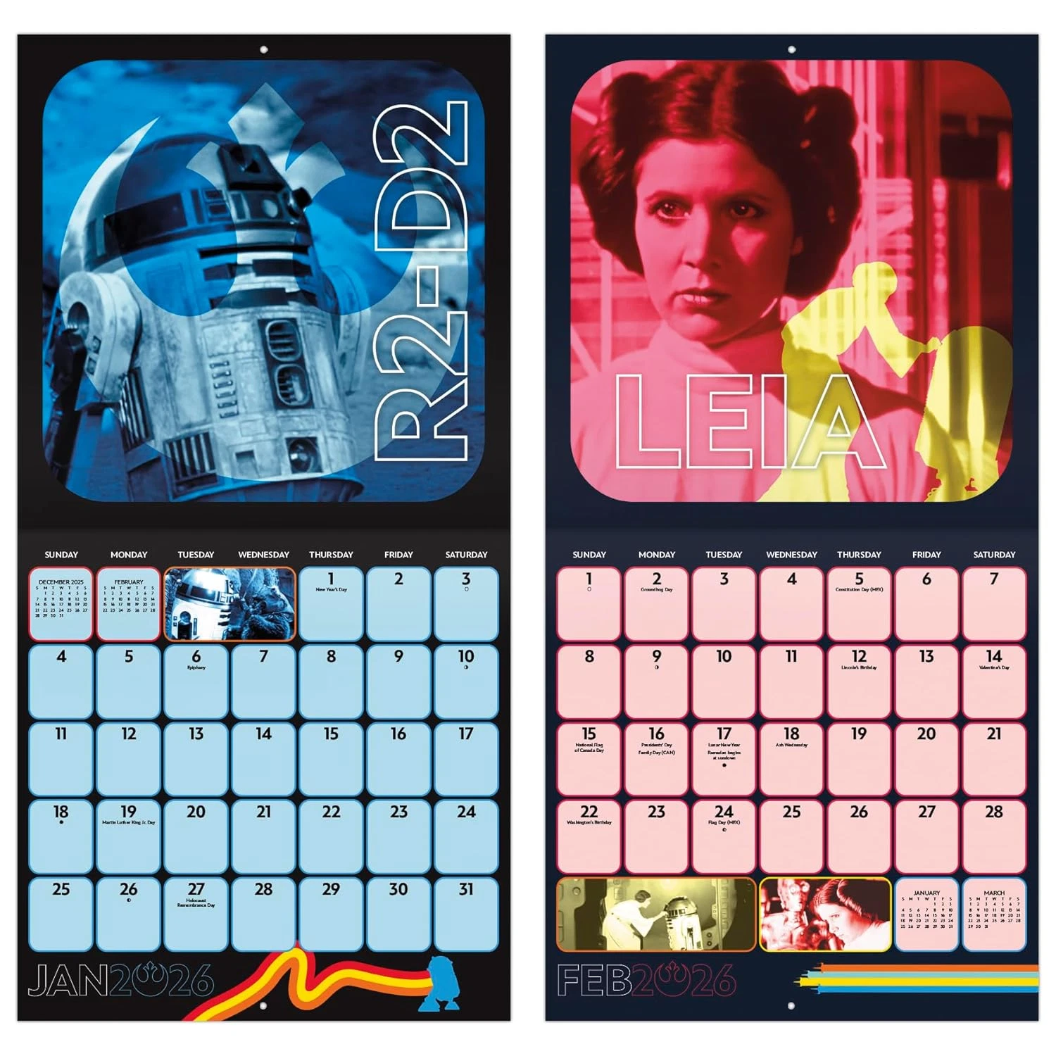 2026 Star Wars Wall Calendar