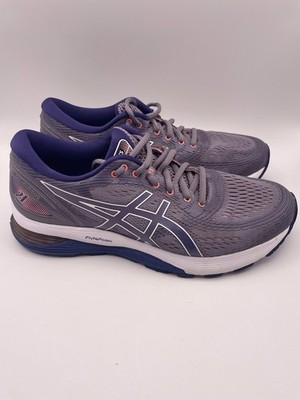 Asics Gel-Nimbus 21 Womens Shoes Sz. 9 Running Athletic Purple Blue Sneakers