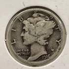 1916 10C Mercury Dime F6079